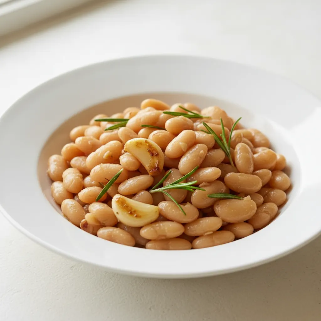 White Beans With Roasted Garlic and Rosemary White Beans With Roasted Garlic and Rosemary