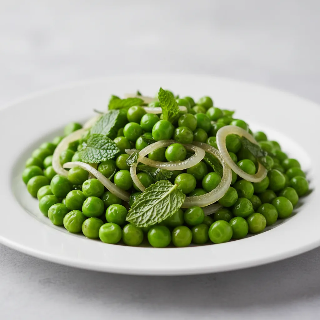 Vegan Spring Peas With Mint and Shallots Vegan Spring Peas With Mint and Shallots