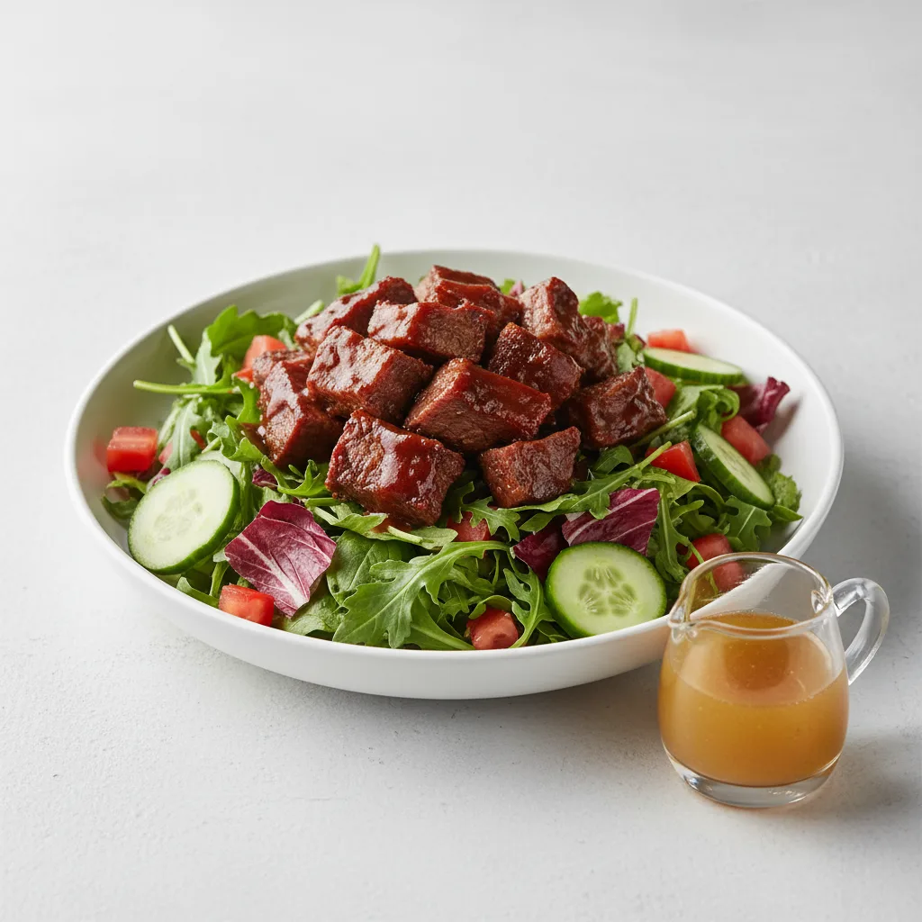 BBQ Beef Entree Salad with Vinaigrette BBQ Beef Entree Salad with Vinaigrette