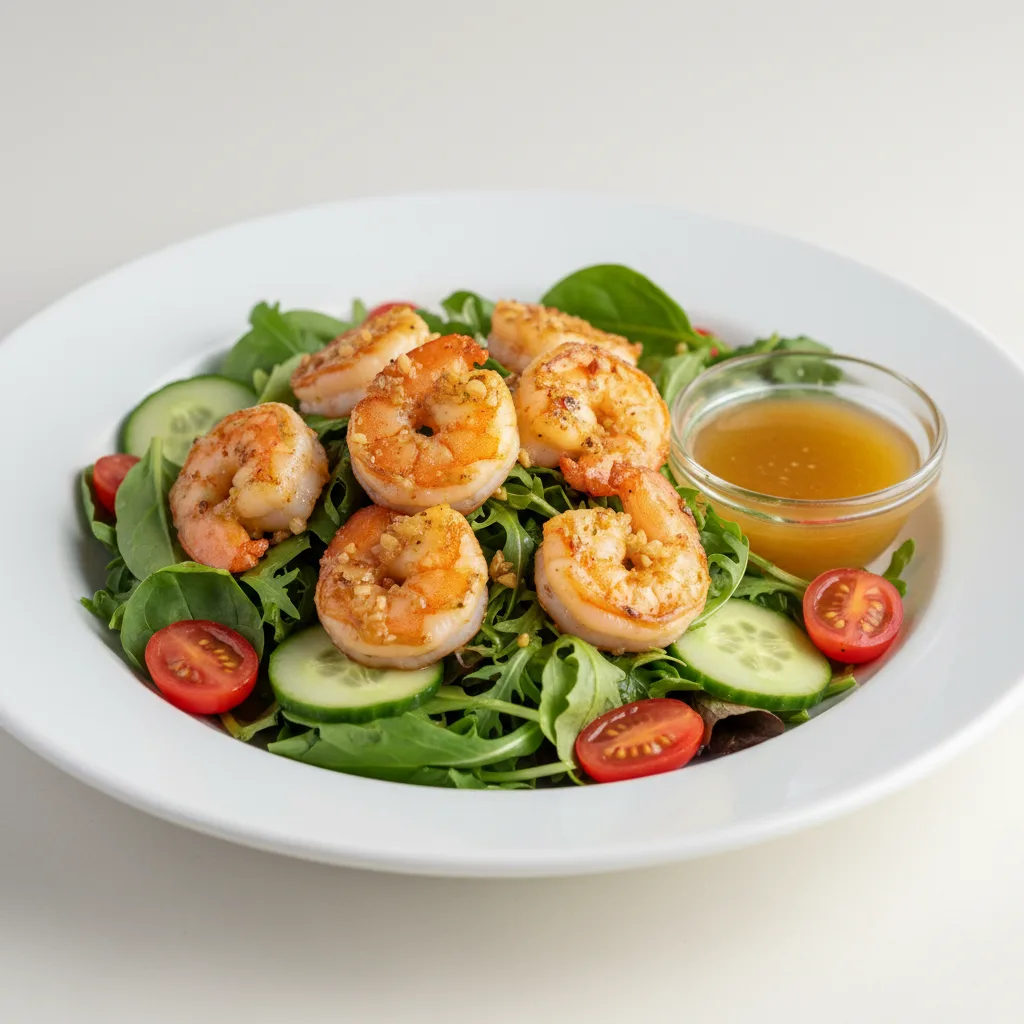 Garlic Shrimp Entree Salad with Vinaigrette Garlic Shrimp Entree Salad with Vinaigrette