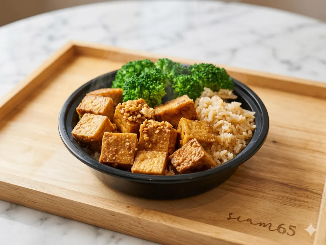 Garlic Fried Rice Tofu Box