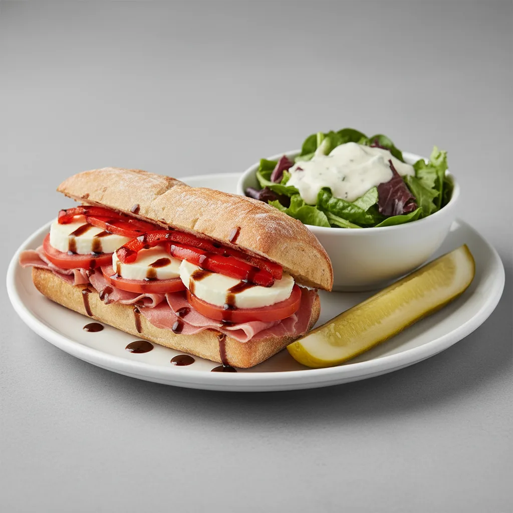 Prosciutto Bravo Sandwich With Ranch Side Salad