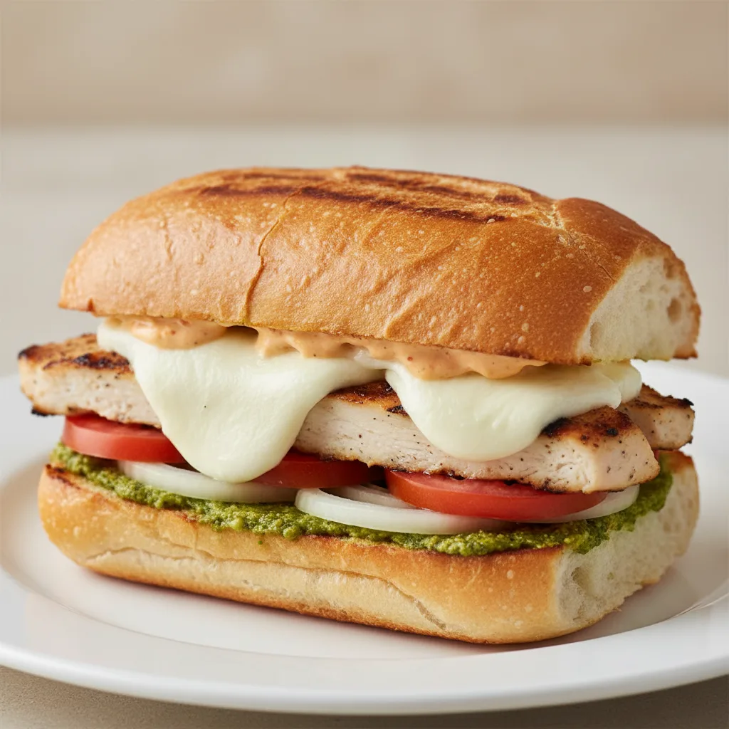 Chicken Tuscany on a Roll