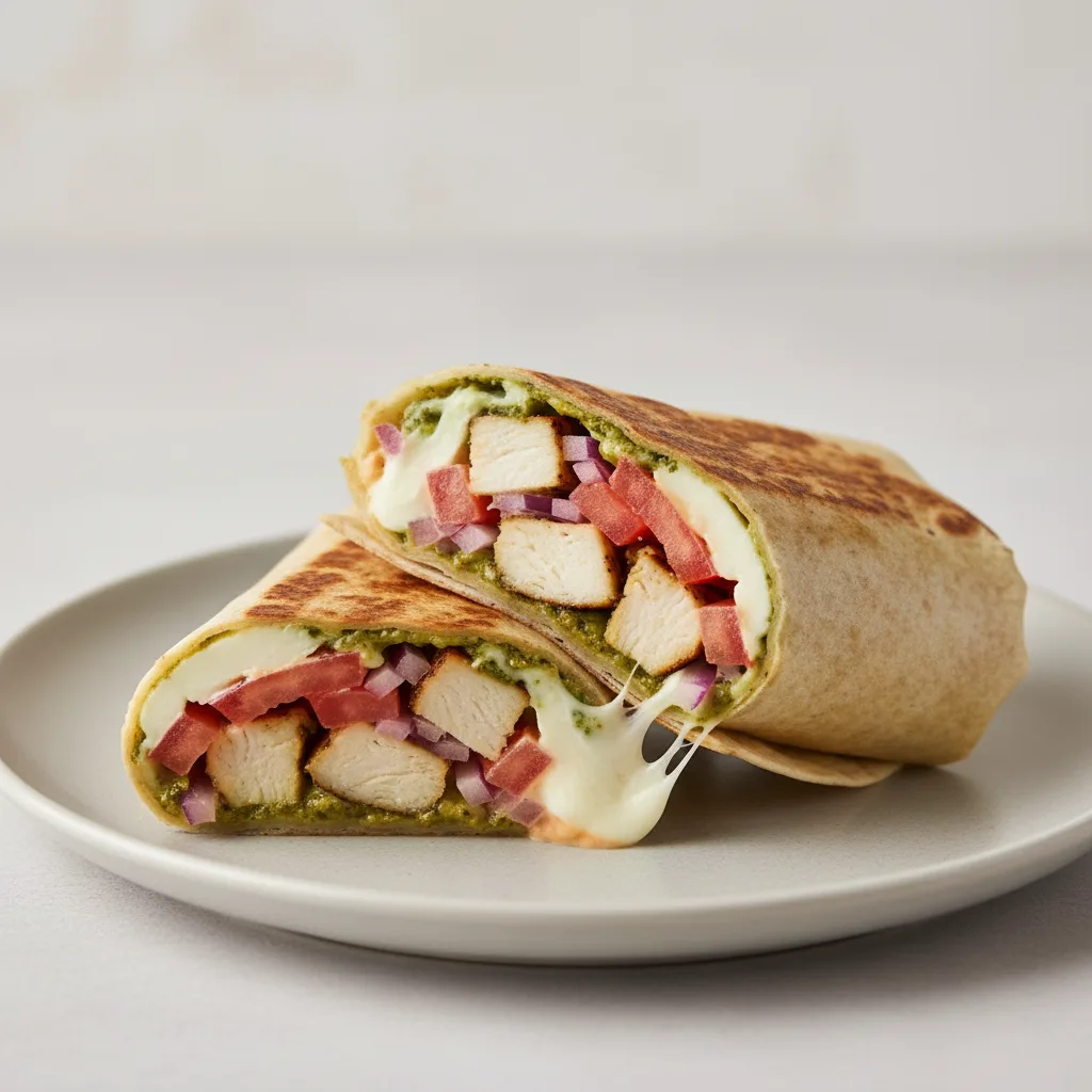 Chicken Tuscany in a Wrap