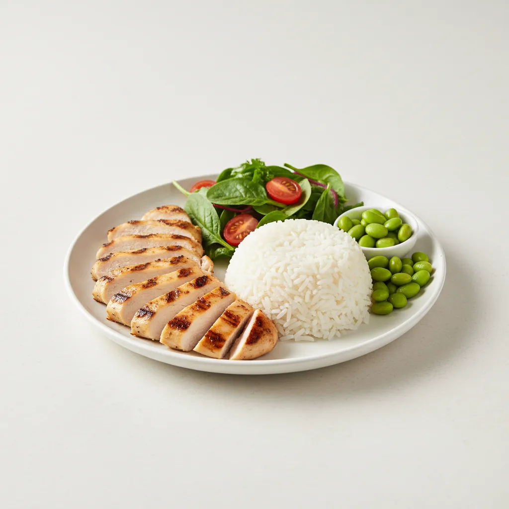 Grilled Chicken Rice Plate