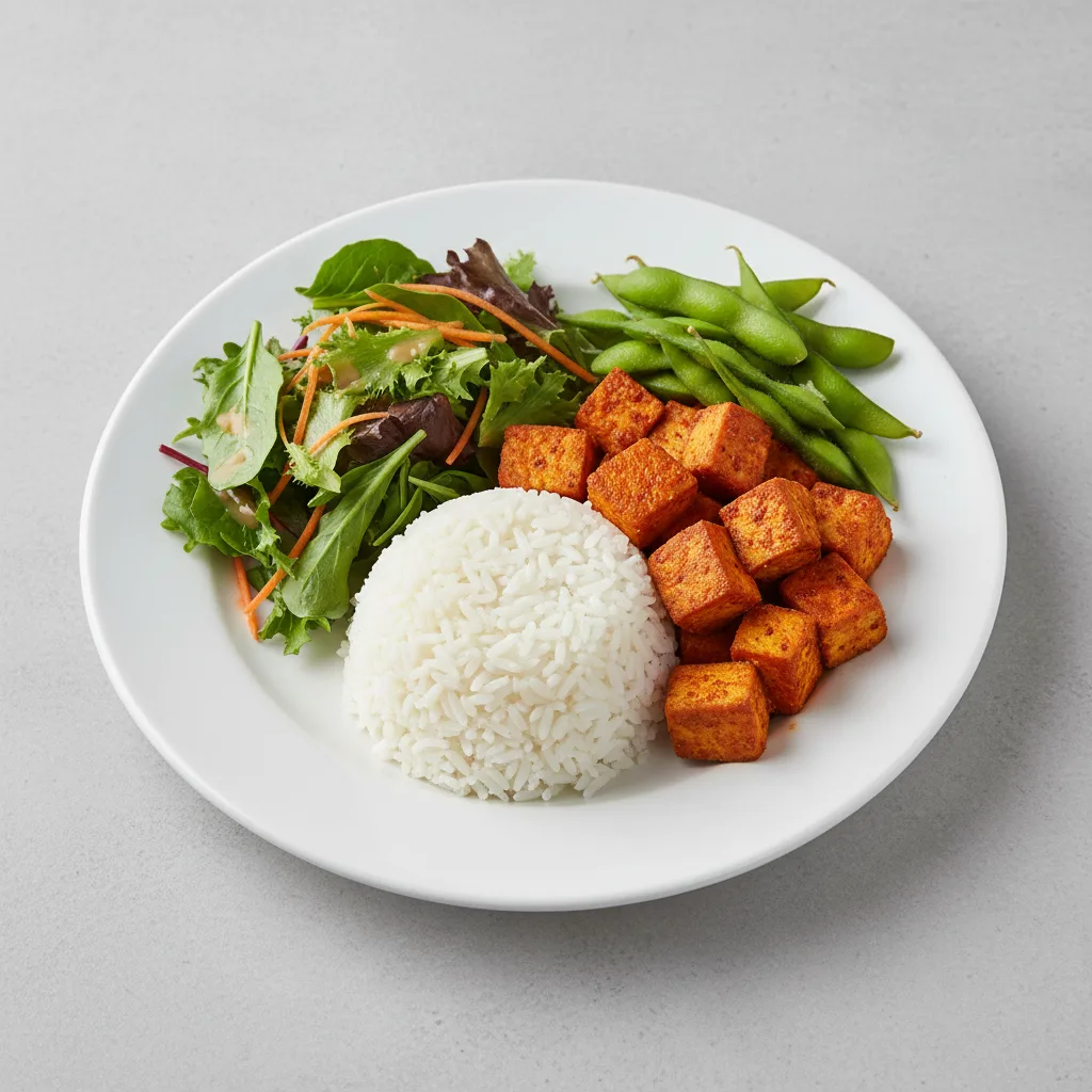 Spicy Tofu Rice Plate