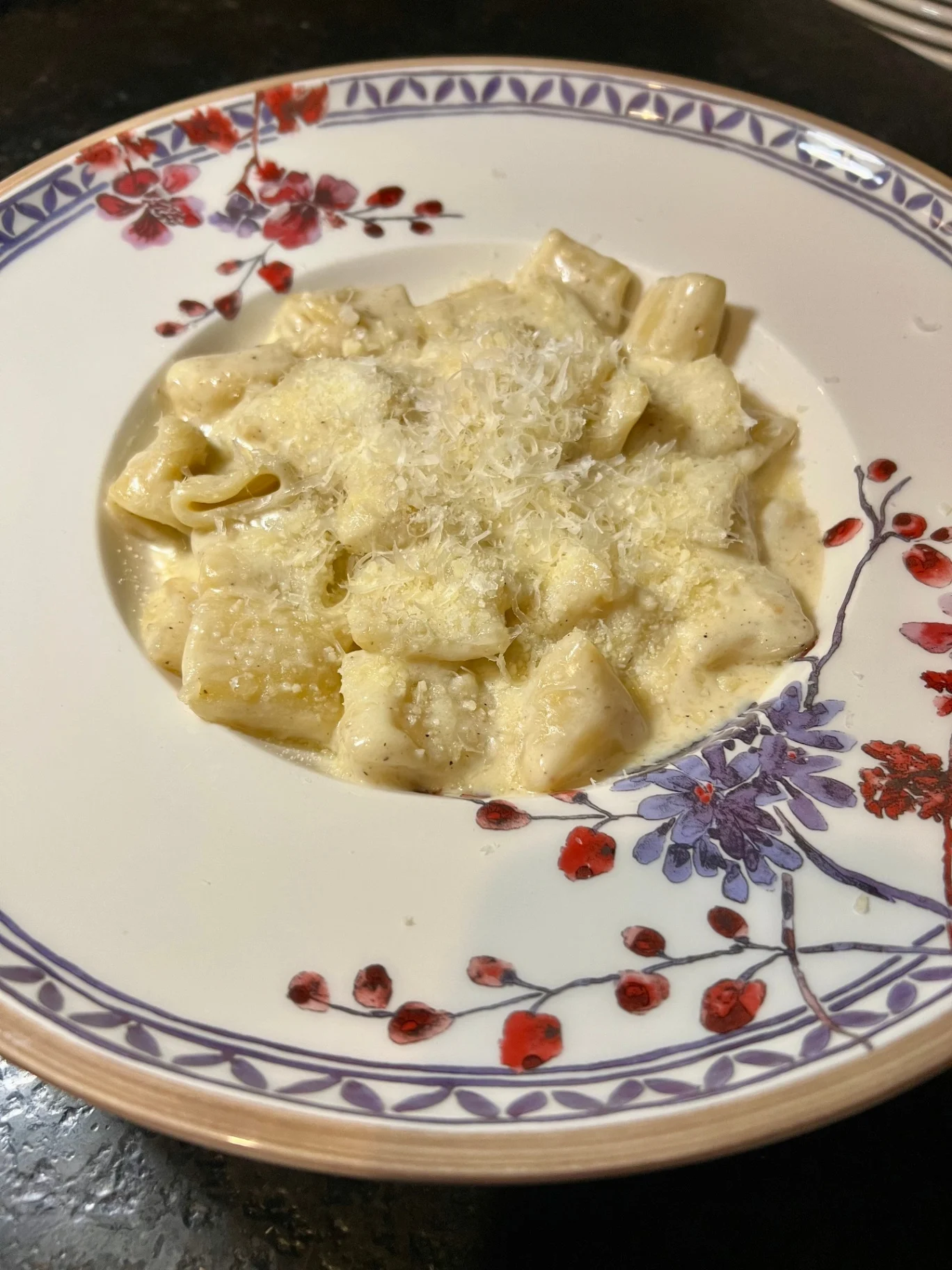Vegetarian Rigatoni Alfredo