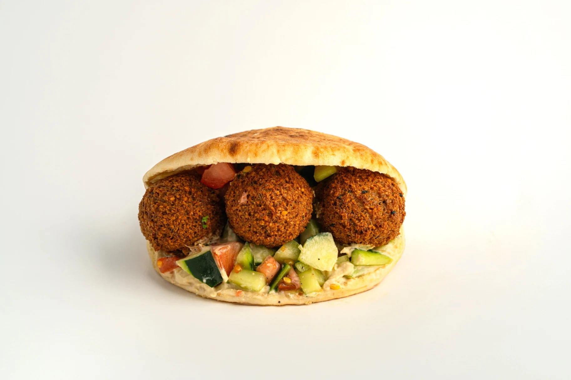 Falafel Sandwich — Tahini Jalapeño