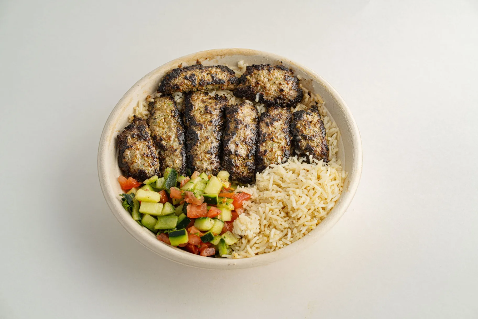 Lamb Kofta Rice Bowl — Tahini