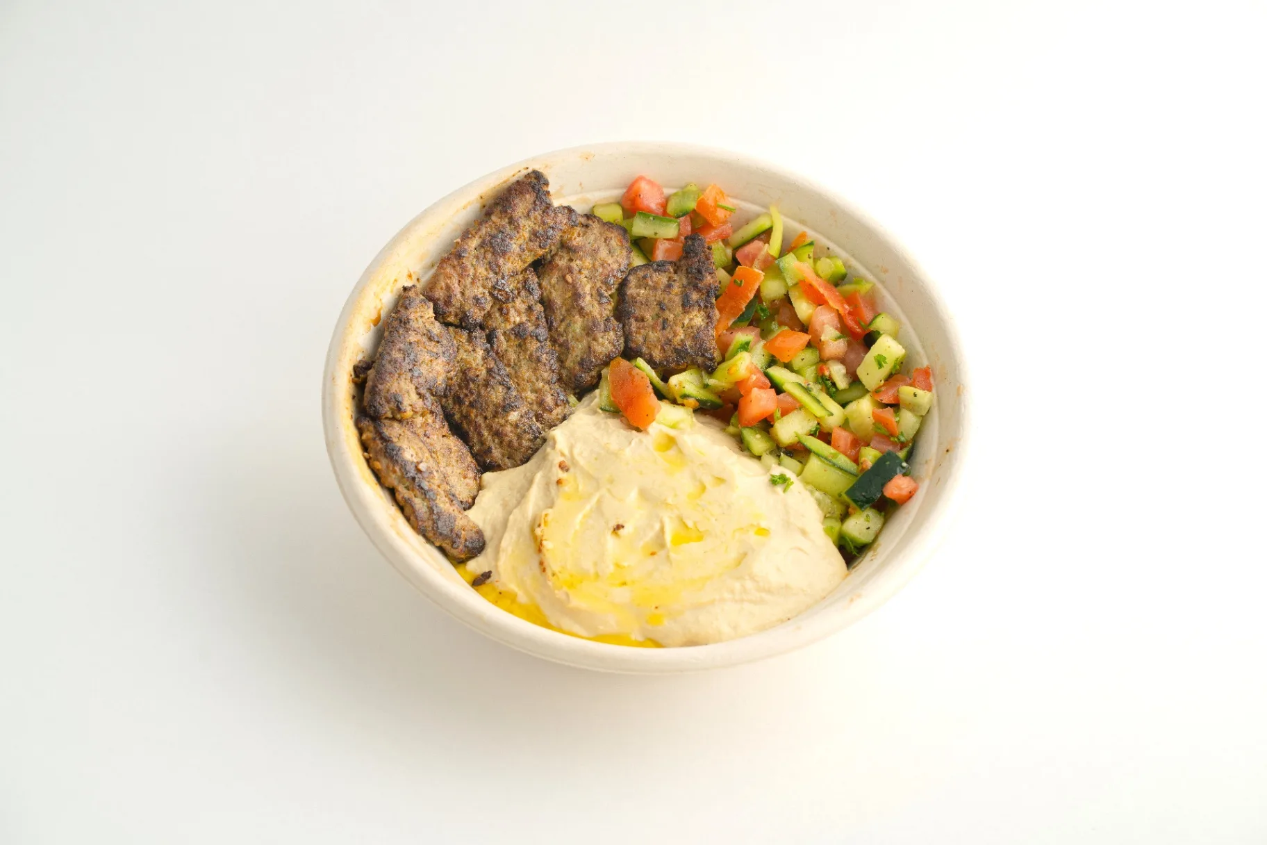 Lamb Kofta Hummus Salad — Zhoug