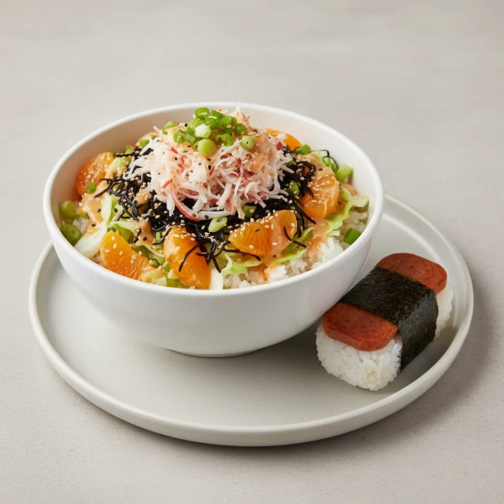 Luxe Lobster Bowl Combo (Regular) — White Rice / Garlic Spam Musubi Luxe Lobster Bowl Combo (Regular) — White Rice / Garlic Spam Musubi