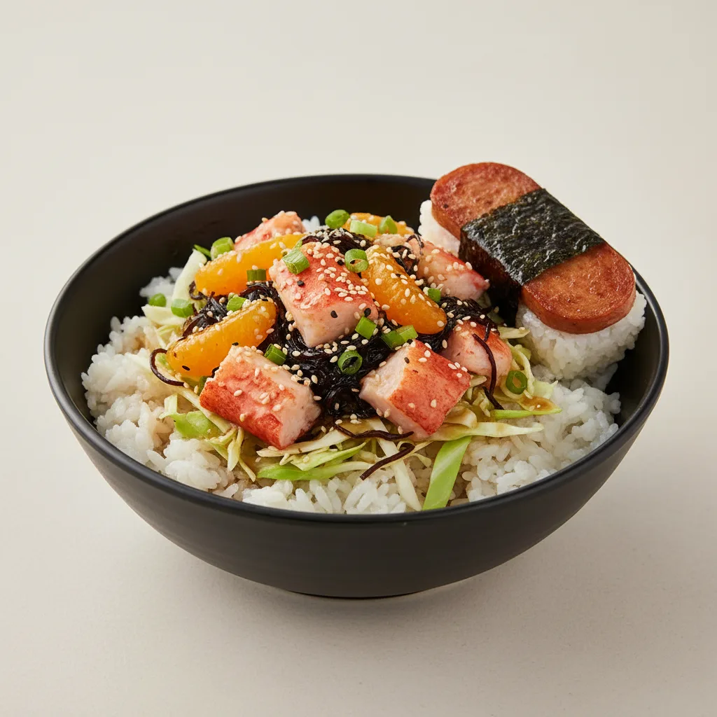 Luxe Lobster Bowl Combo (Regular) — White Rice / Garlic Spam Musubi Luxe Lobster Bowl Combo (Regular) — White Rice / Garlic Spam Musubi