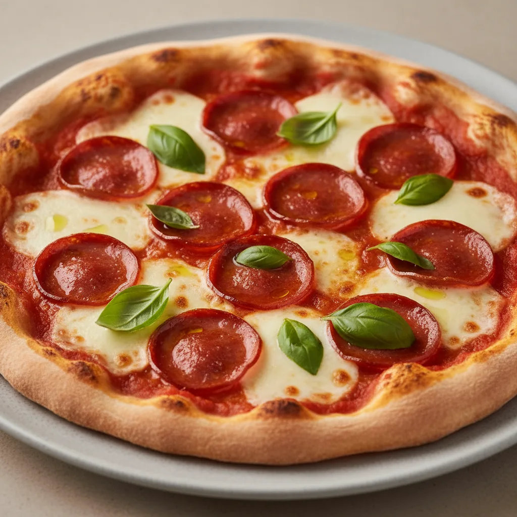 Margarita with Pepperoni Pizza Margarita with Pepperoni Pizza