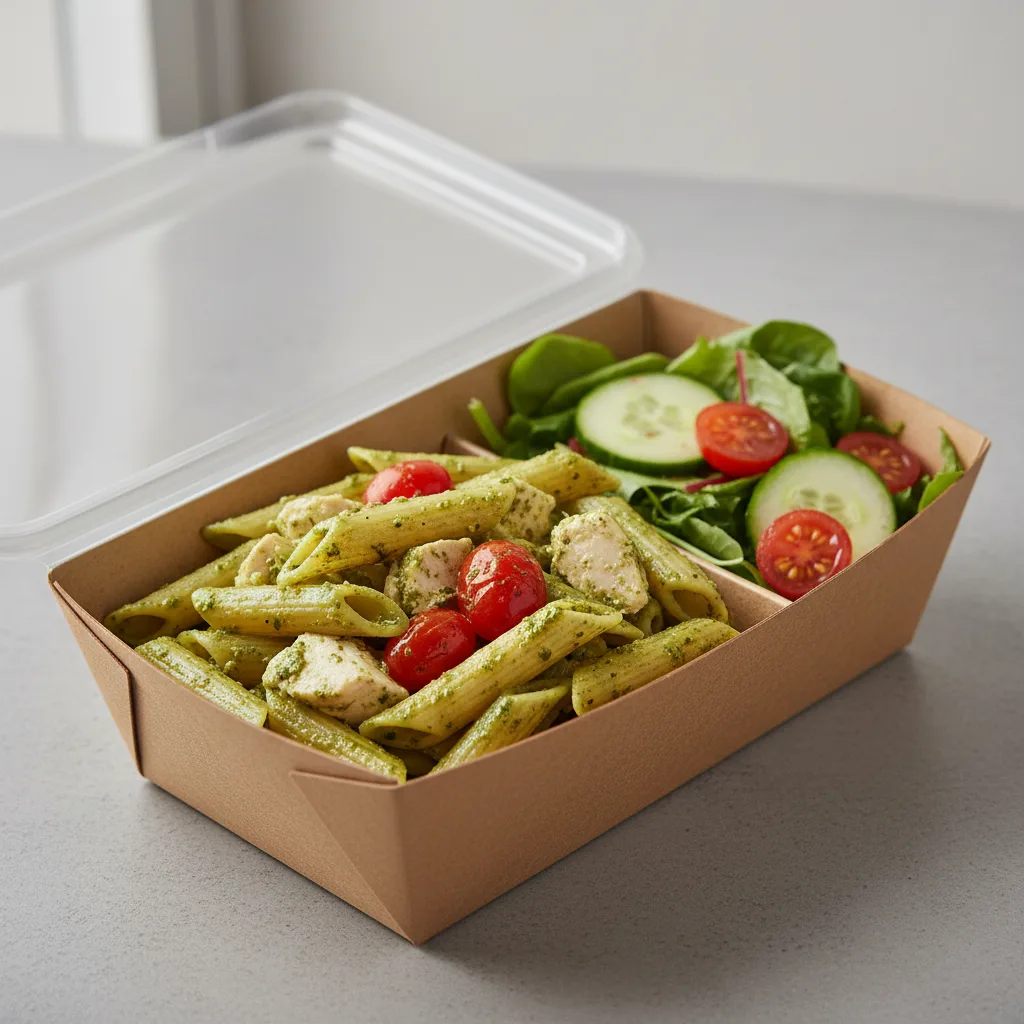 Gluten-Free Chicken Pesto Pasta Boxed Meal Gluten-Free Chicken Pesto Pasta Boxed Meal