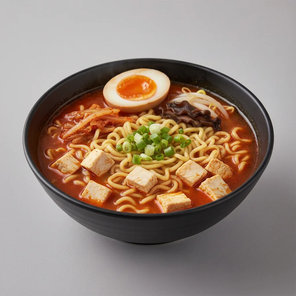 Buldak Ramen with Ajitama Egg Buldak Ramen with Ajitama Egg
