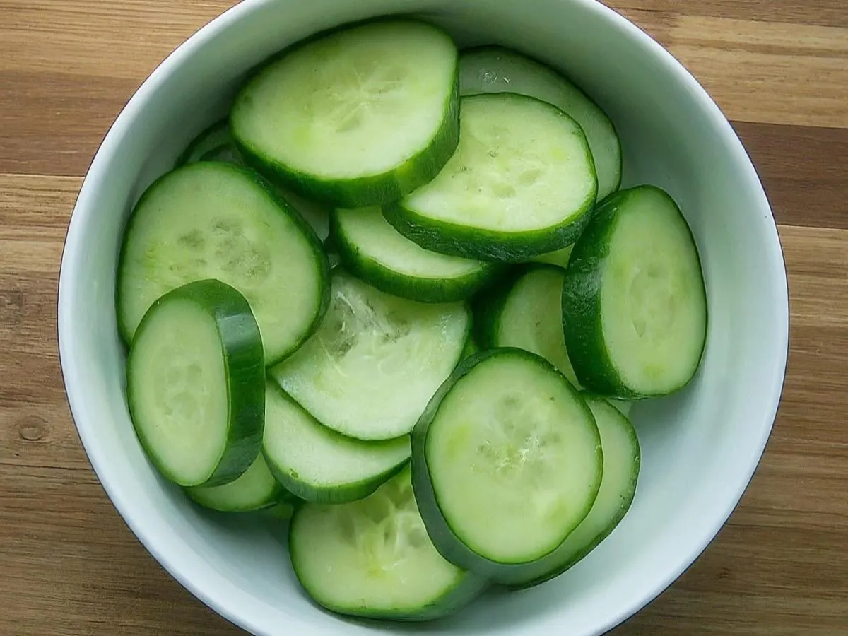 Chopped Cucumbers