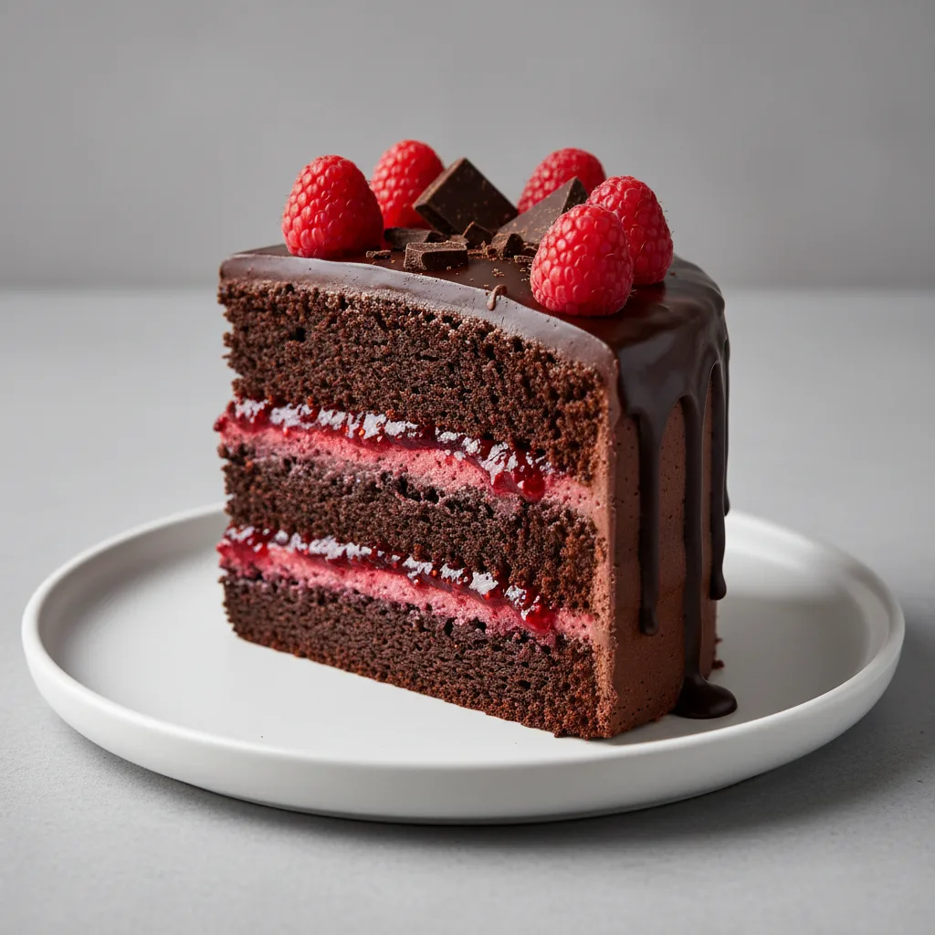 Chocolate and Raspberry Cake (Vegan and Gluten-Free) Chocolate and Raspberry Cake (Vegan and Gluten-Free)