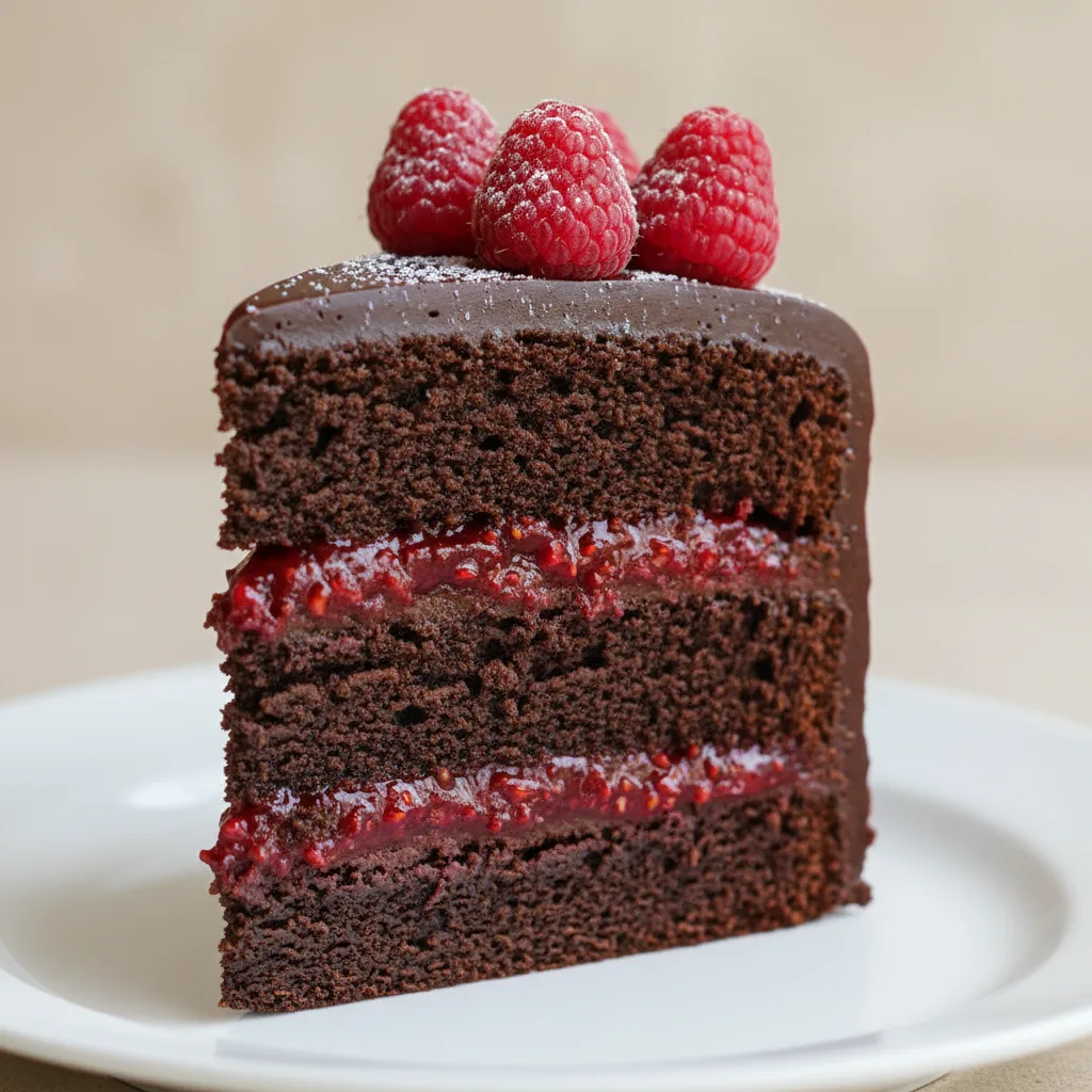 Chocolate and Raspberry Cake (Vegan and Gluten-Free) Chocolate and Raspberry Cake (Vegan and Gluten-Free)