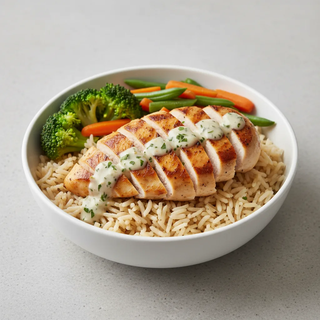 Grilled Chicken Breast Rice Bowl - Gluten Free