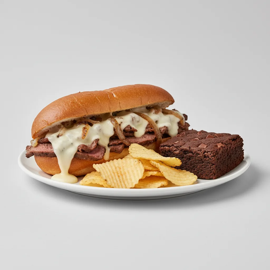 Ribeye Cheesesteak - Chips Meal