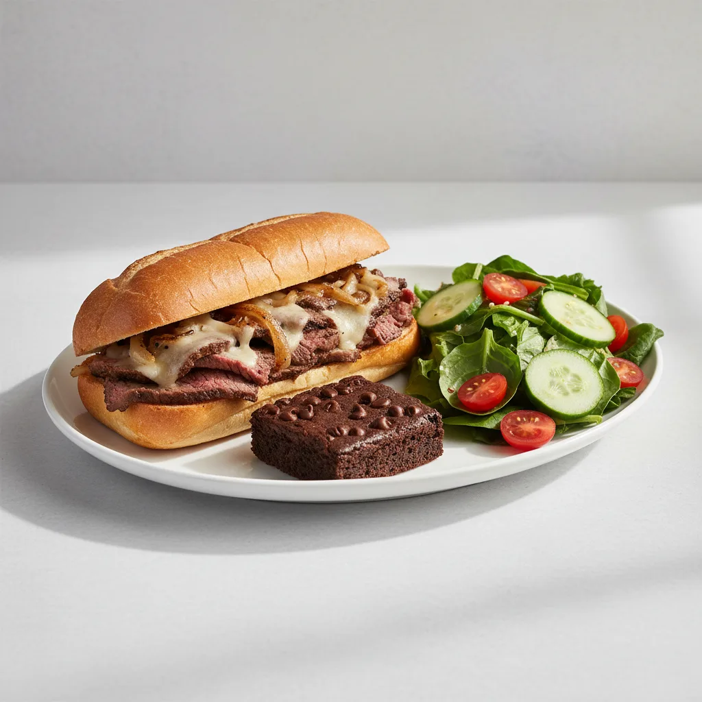 Ribeye Cheesesteak - Salad Meal