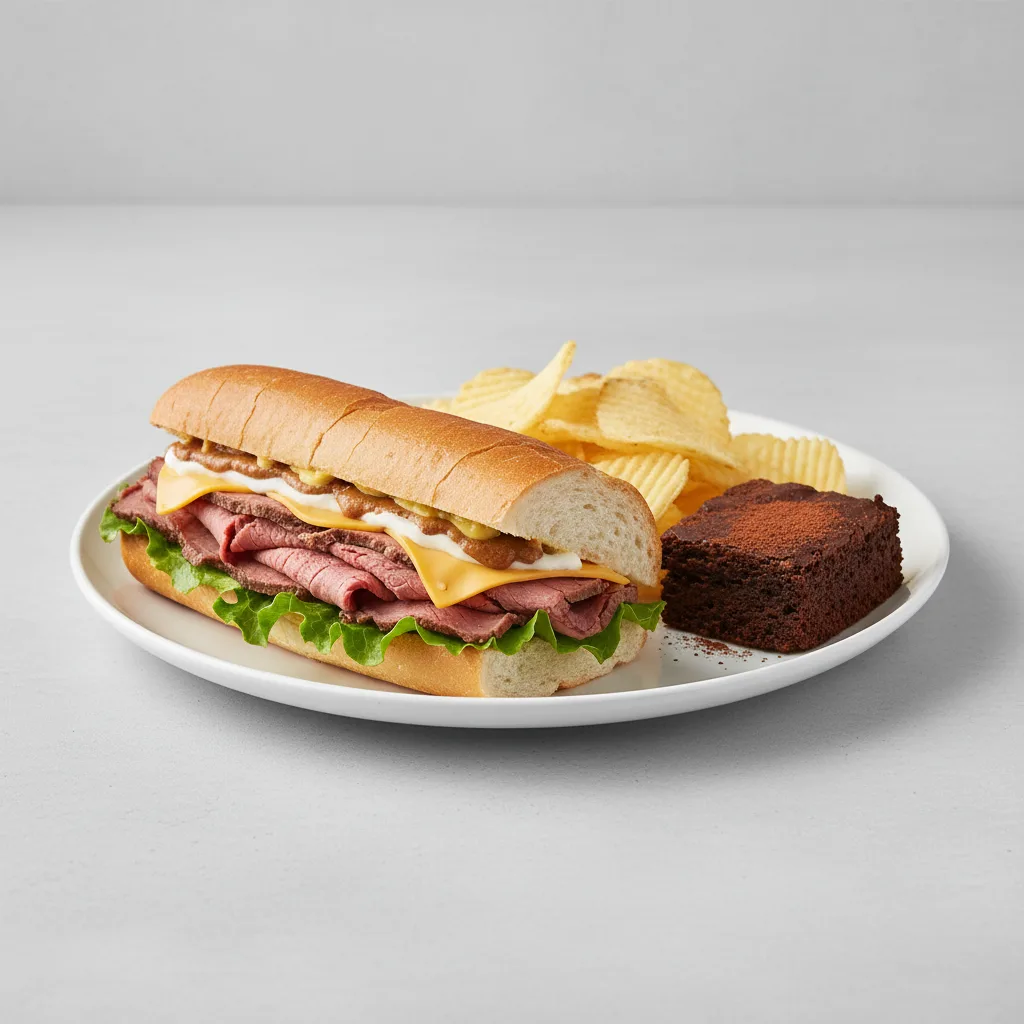 Roast Beef - Chips Meal