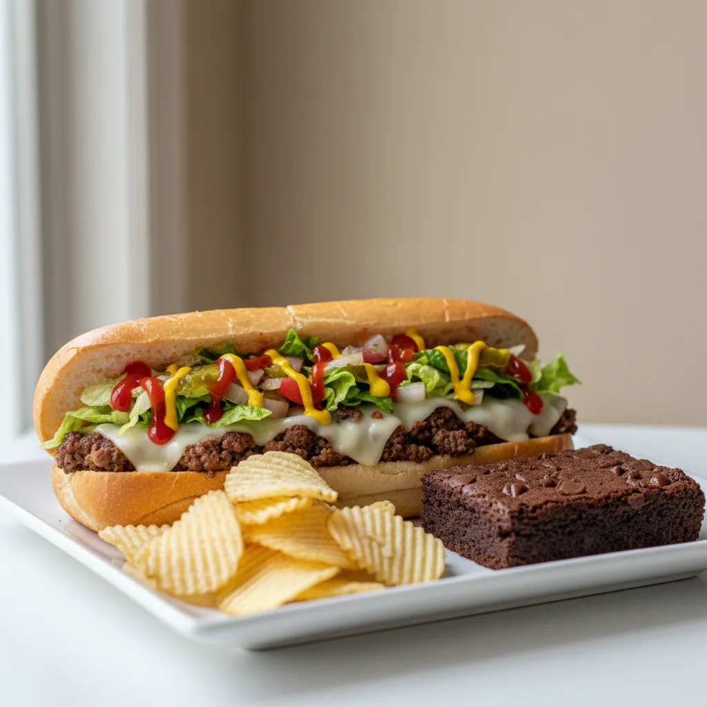 Chopped Cheese - Chips Meal