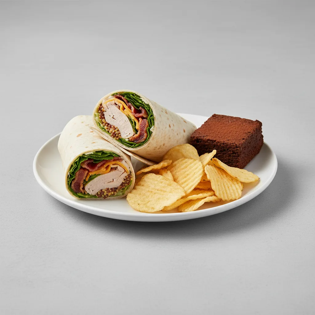 Roasted Turkey Wrap - Chips Meal