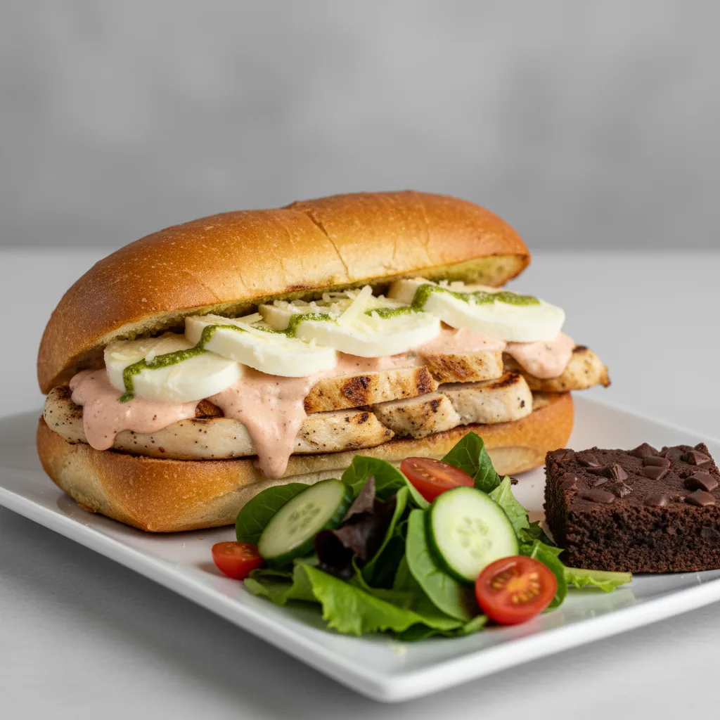 Grilled Chicken Parm Alla Vodka - Salad Meal
