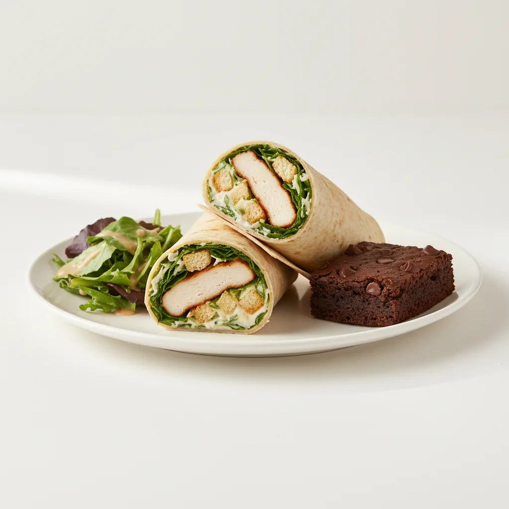 Chicken Caesar Wrap - Salad Meal