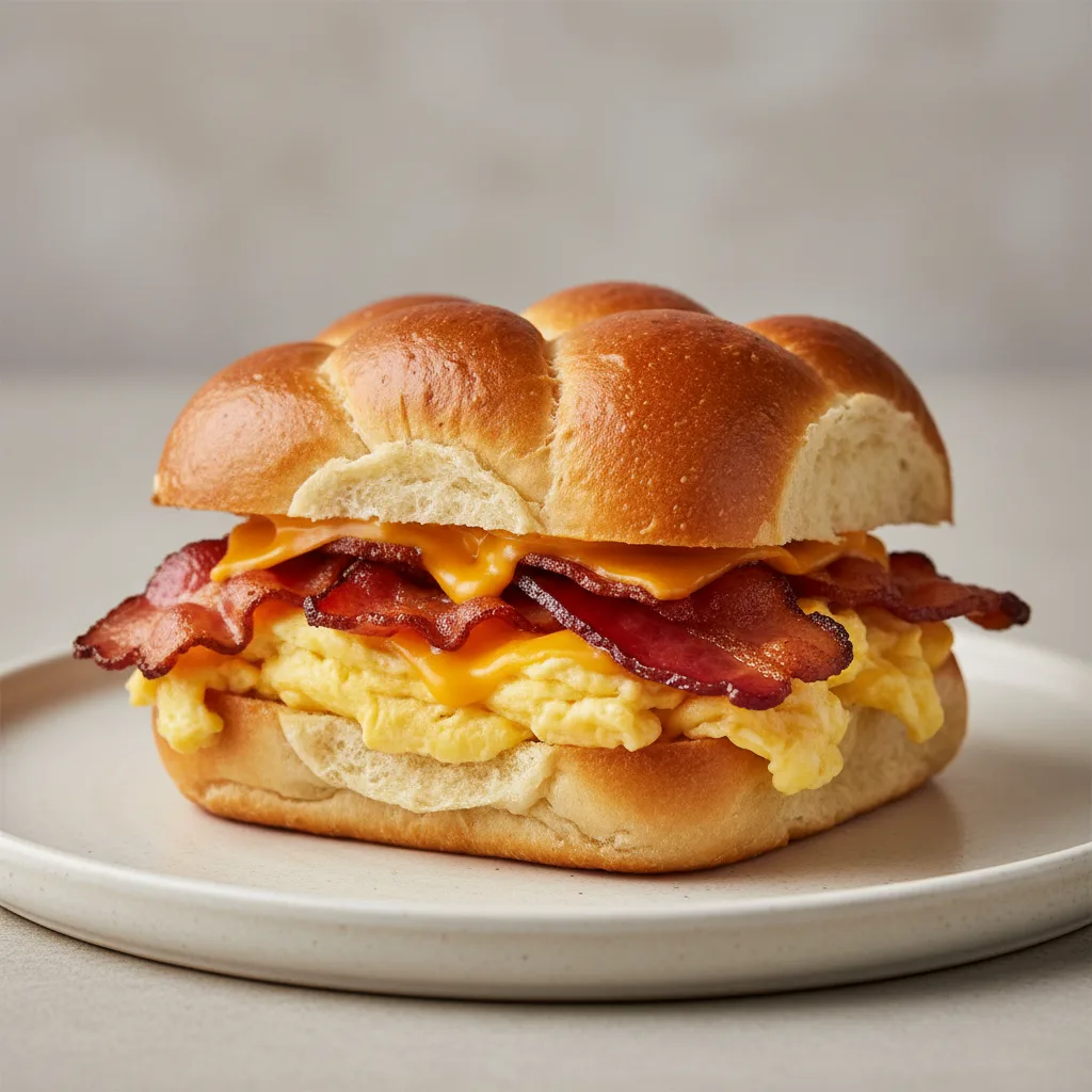 Bacon, Egg & Cheese on a Challah Roll