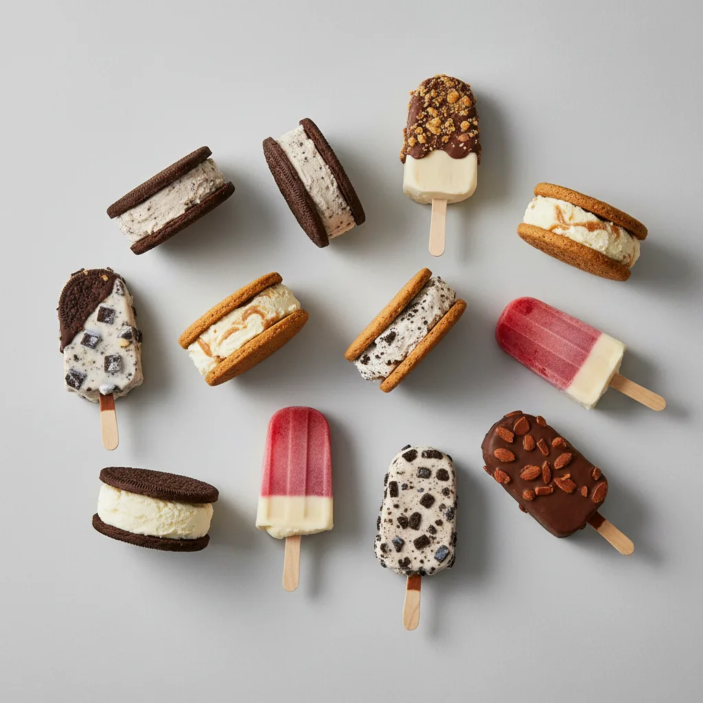 Assorted 12 Ice Cream Sandwiches and Bars