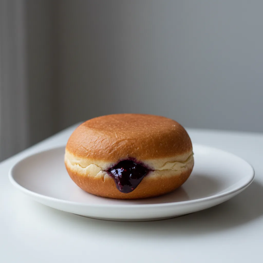 Individual Black Raspberry Donut