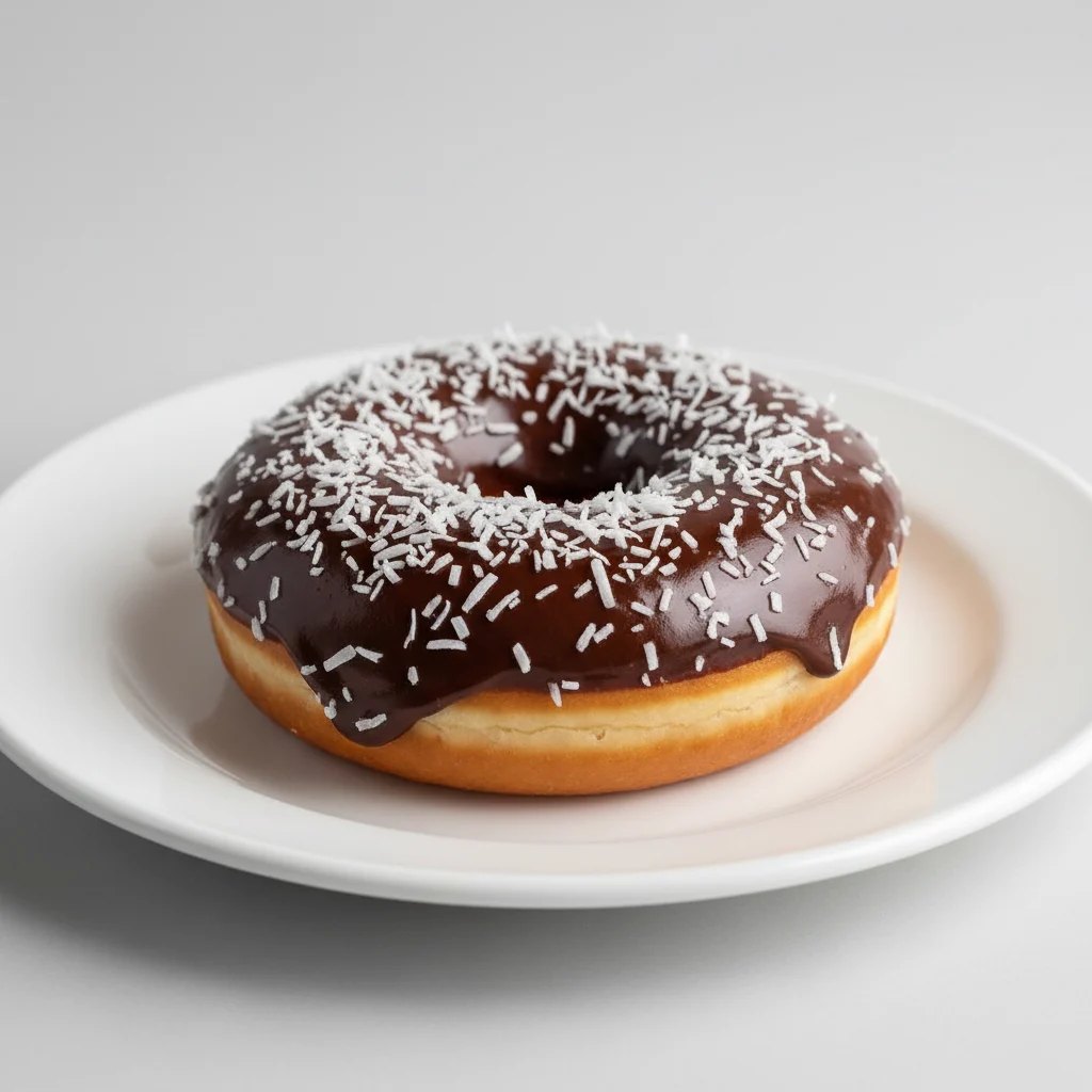 Individual Chocolate Coconut Donut
