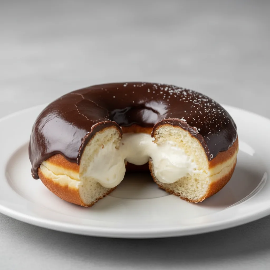 Individual Chocolate Iced Bavarian Donut