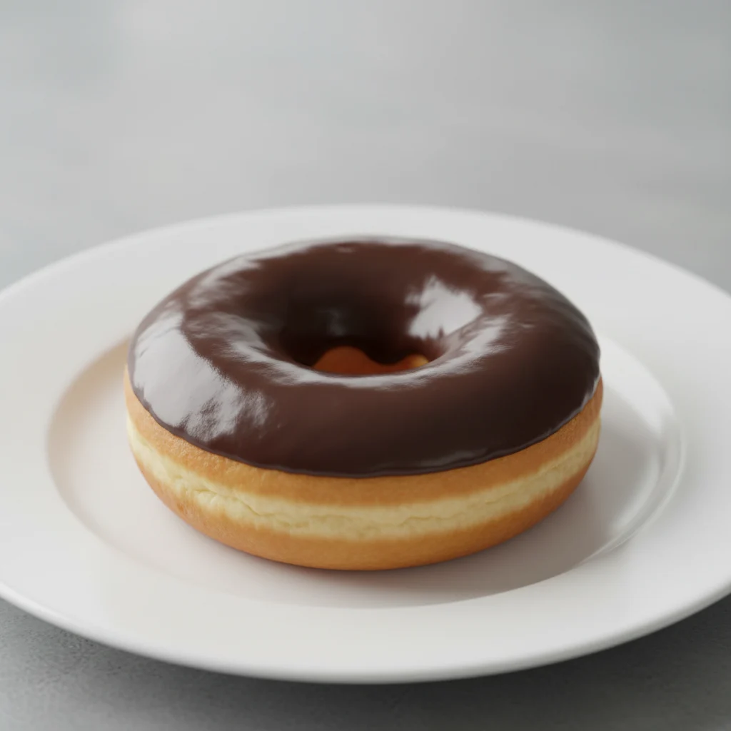 Individual Chocolate Iced Rings Donut