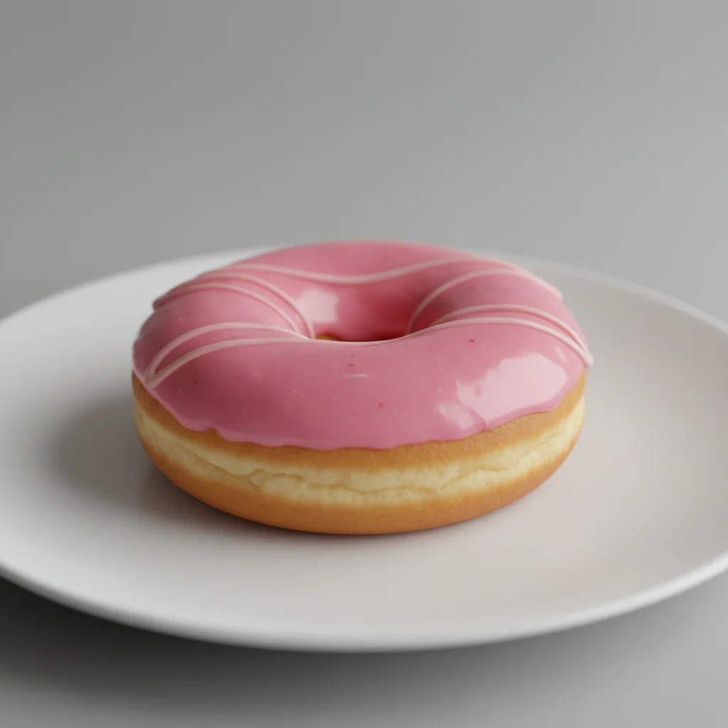 Individual Strawberry Iced Rings (Seasonal) Donut