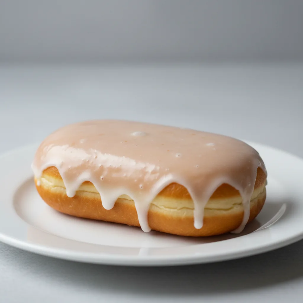 Individual Vanilla Iced Long Johns Donut