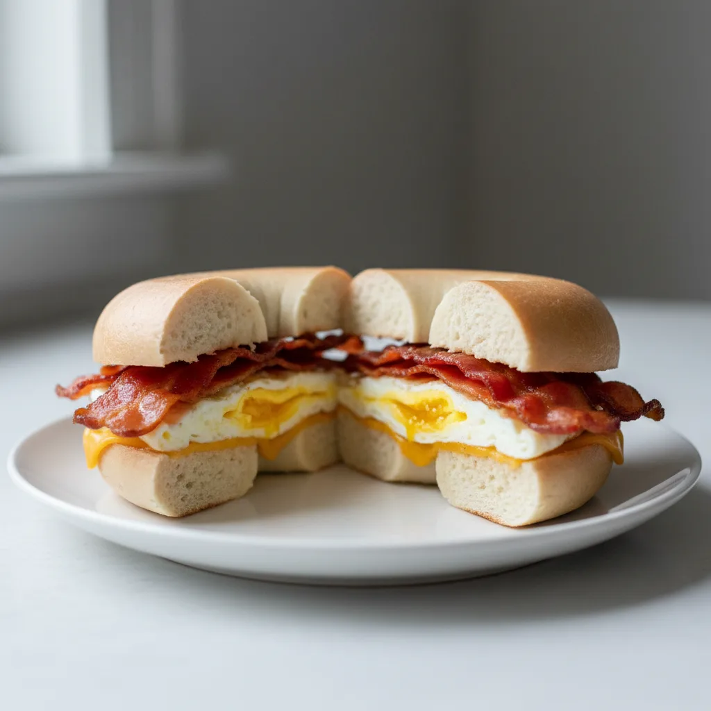 Bacon, Egg & Cheese Bagel Sandwich