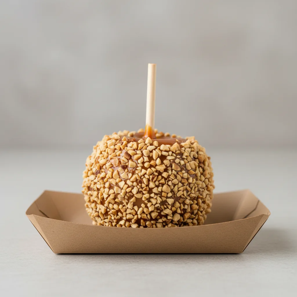 Candied Apple w/ Peanuts (Tray) Candied Apple w/ Peanuts (Tray)
