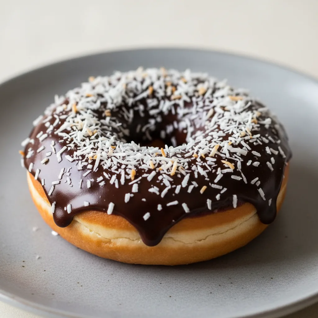 Individual Chocolate Coconut Donut Individual Chocolate Coconut Donut
