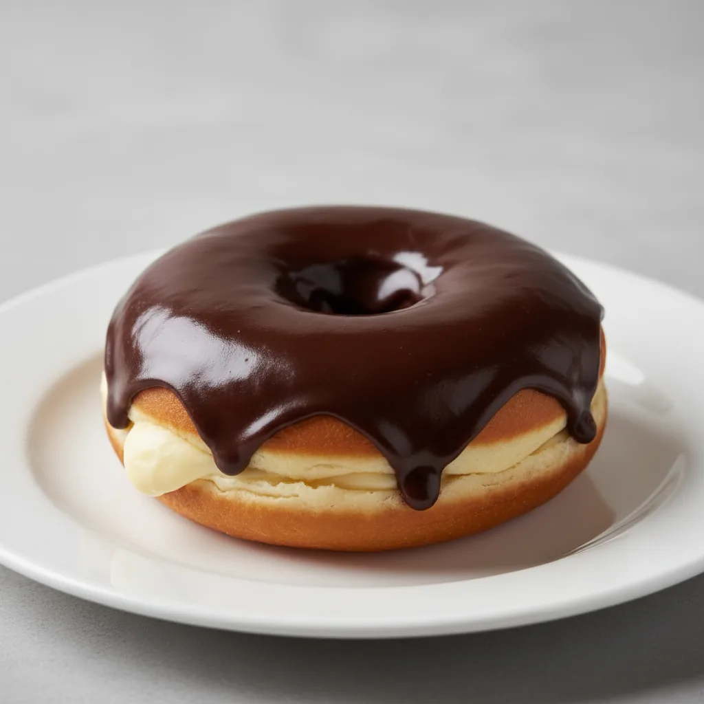 Individual Chocolate Iced Bavarian Donut Individual Chocolate Iced Bavarian Donut