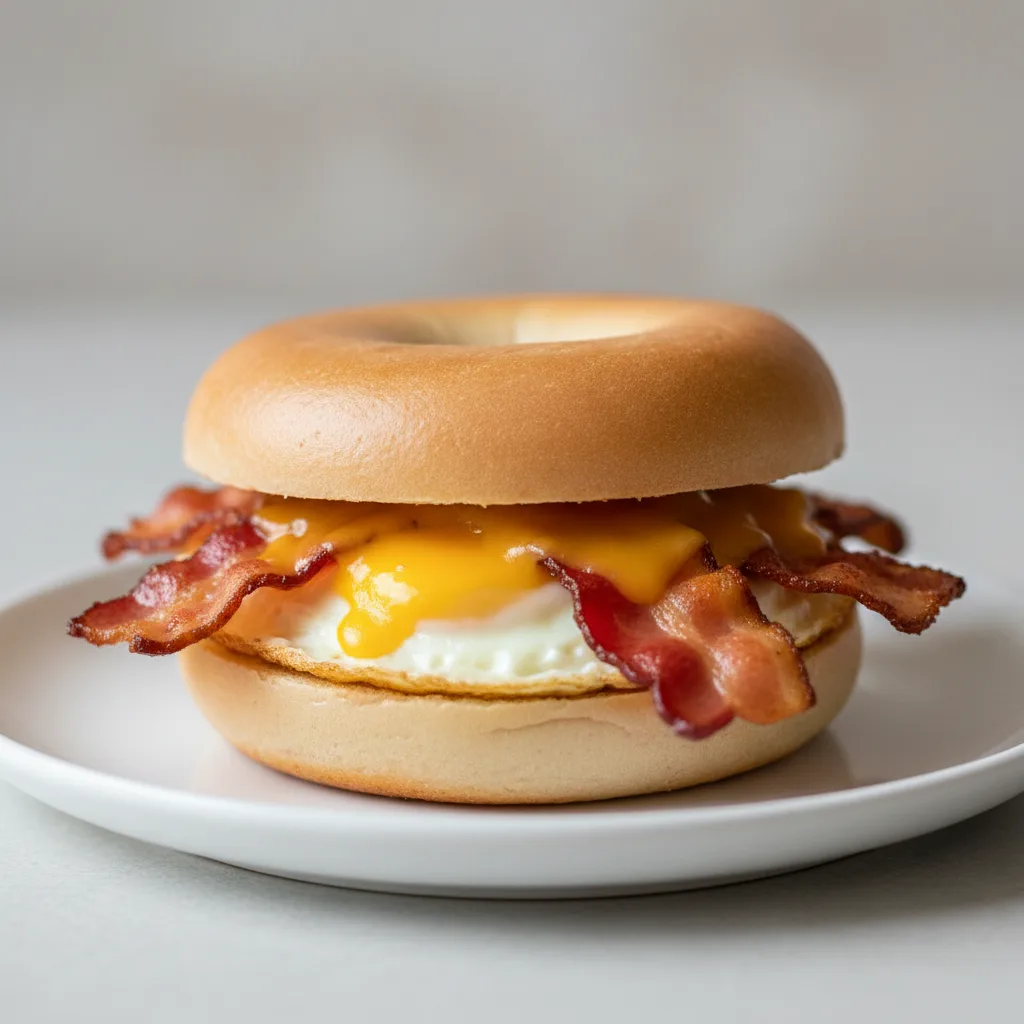Bacon, Egg & Cheese Bagel Sandwich Bacon, Egg & Cheese Bagel Sandwich