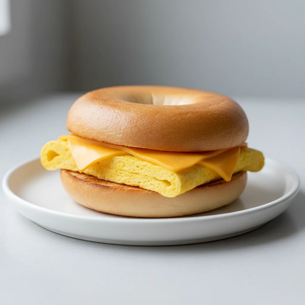 Egg & Cheese Bagel Sandwich Egg & Cheese Bagel Sandwich