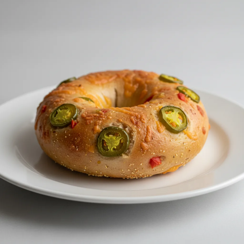 Jalapeno Cheddar Bagel