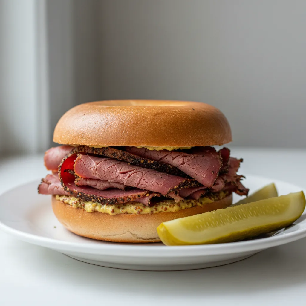 Pastrami Bagel Sandwich