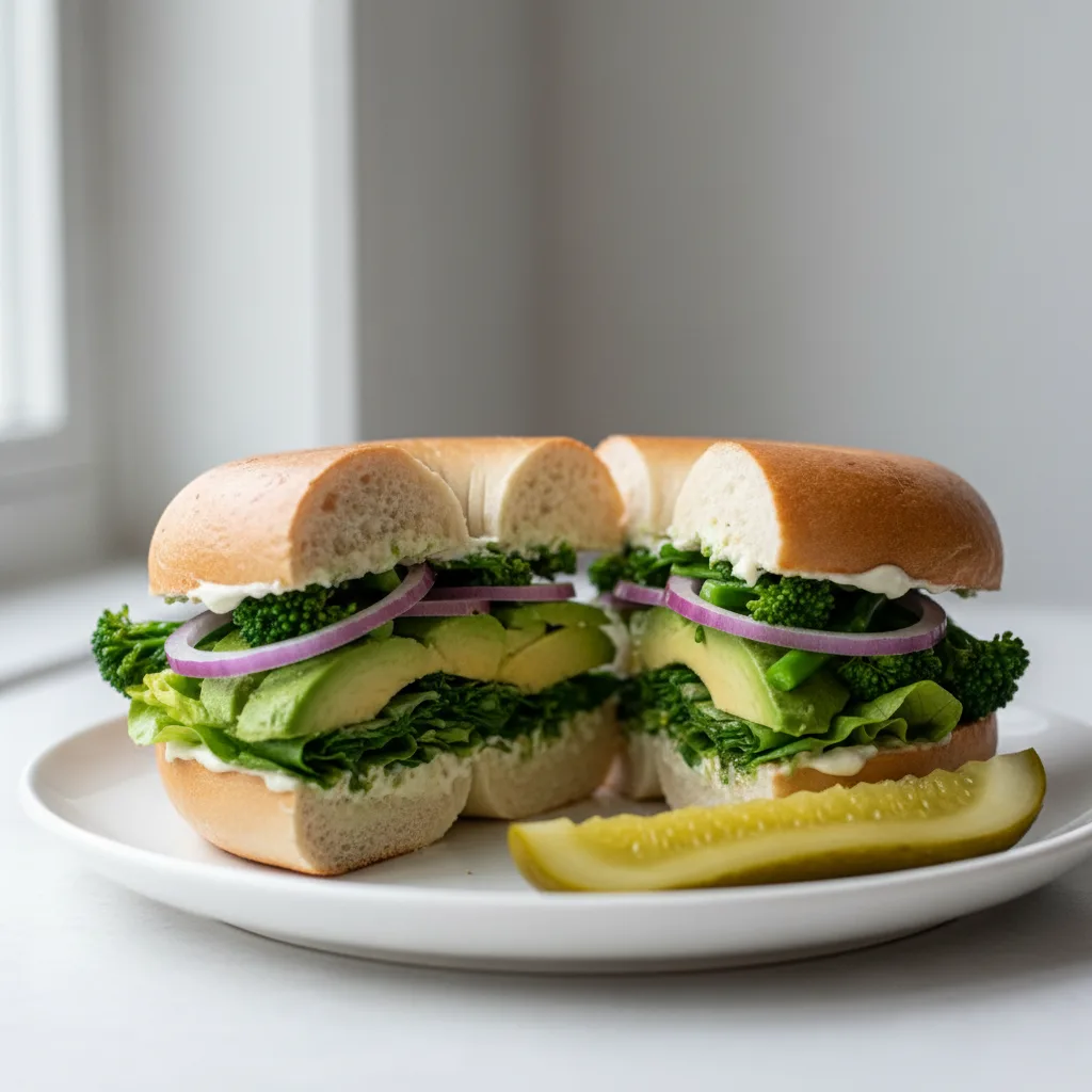 Emerald City Greens Bagel Sandwich (Vegan)