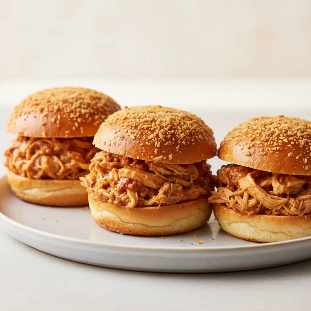 Smokey Bbq Chicken Sliders Smokey Bbq Chicken Sliders
