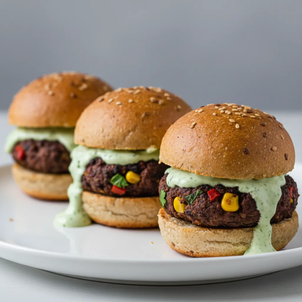 Vegan Southwestern Black Bean Sliders Vegan Southwestern Black Bean Sliders