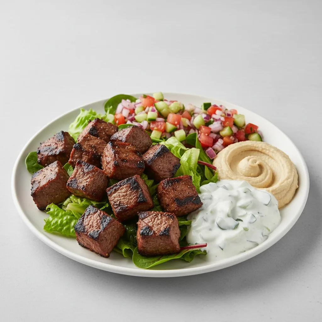 Beef Souvlaki Salad Beef Souvlaki Salad